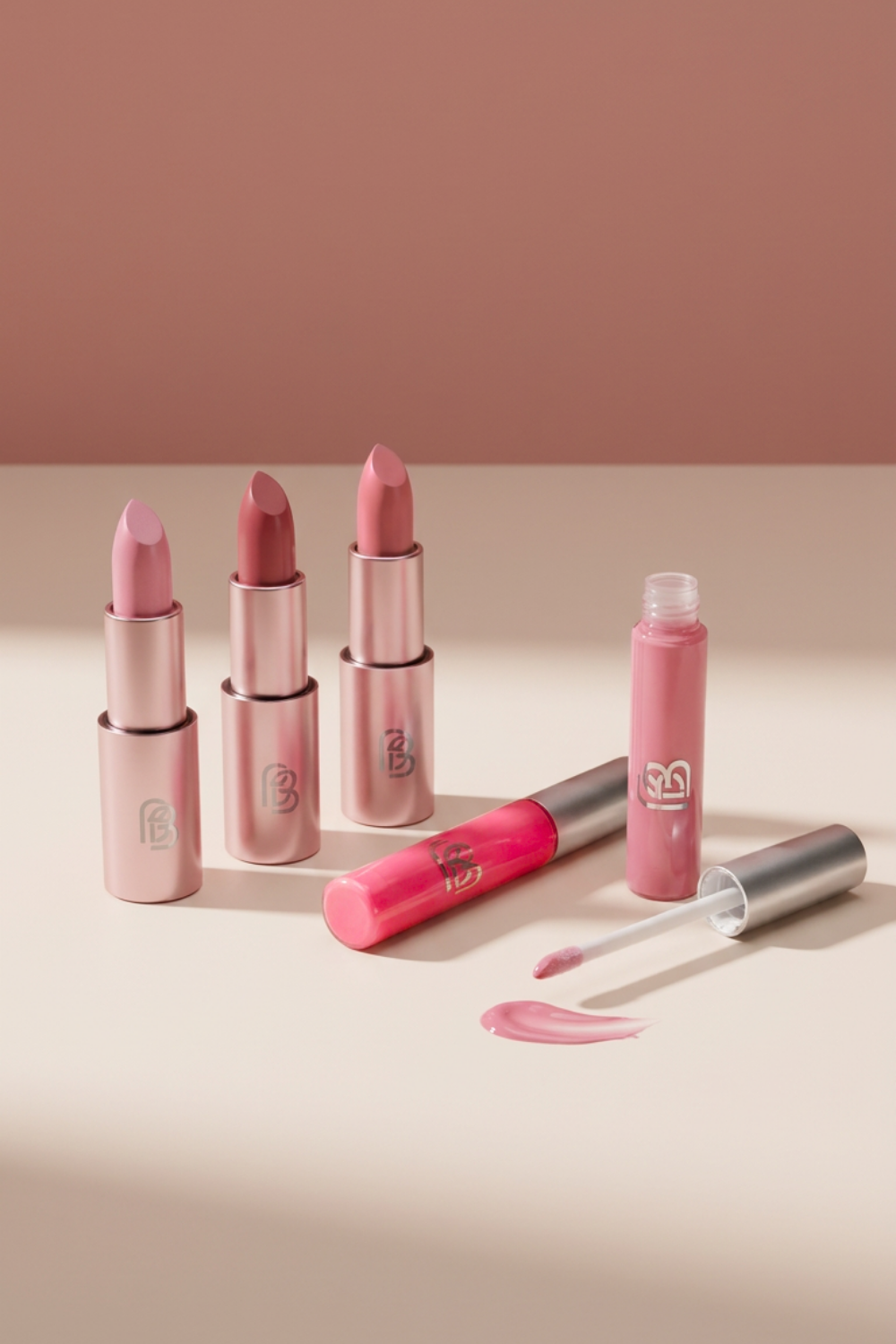 Natural Lipstick and Lip Gloss