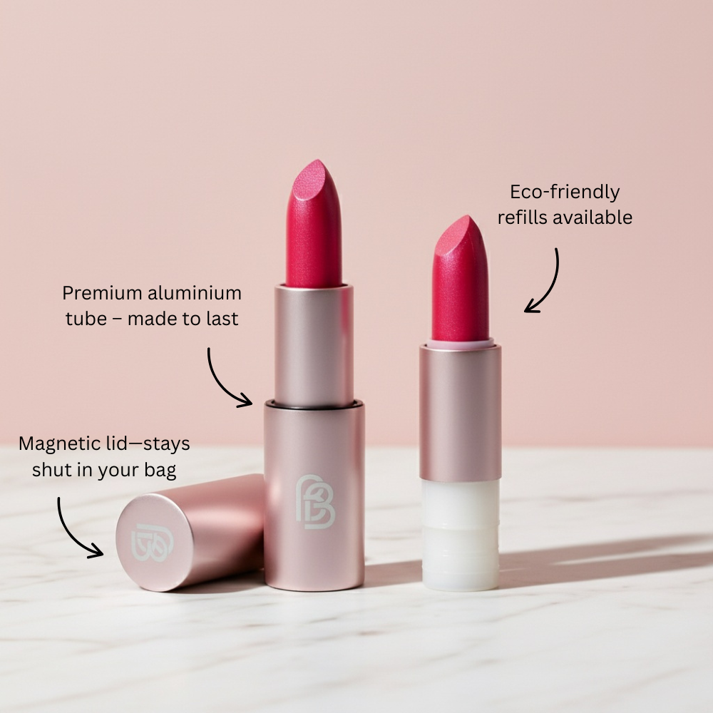 BareShine Frosted - Natural & Organic Mineral Lipstick