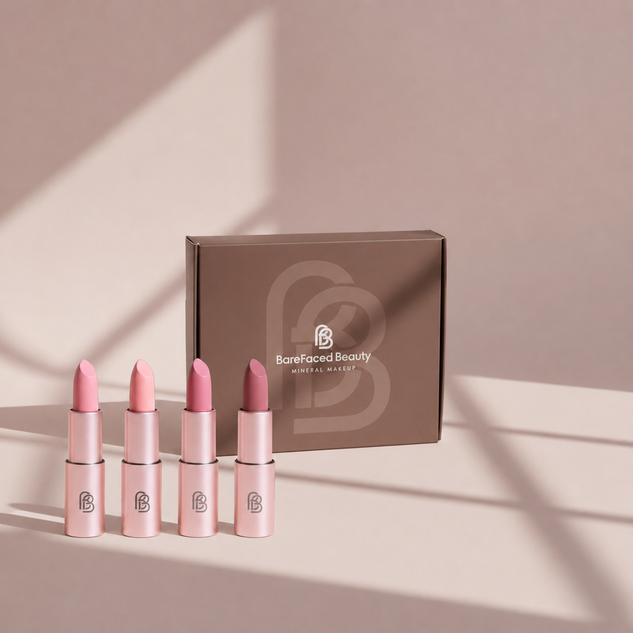 Natural Vegan Lipstick Set - Signature Nudes BareFaced Beauty