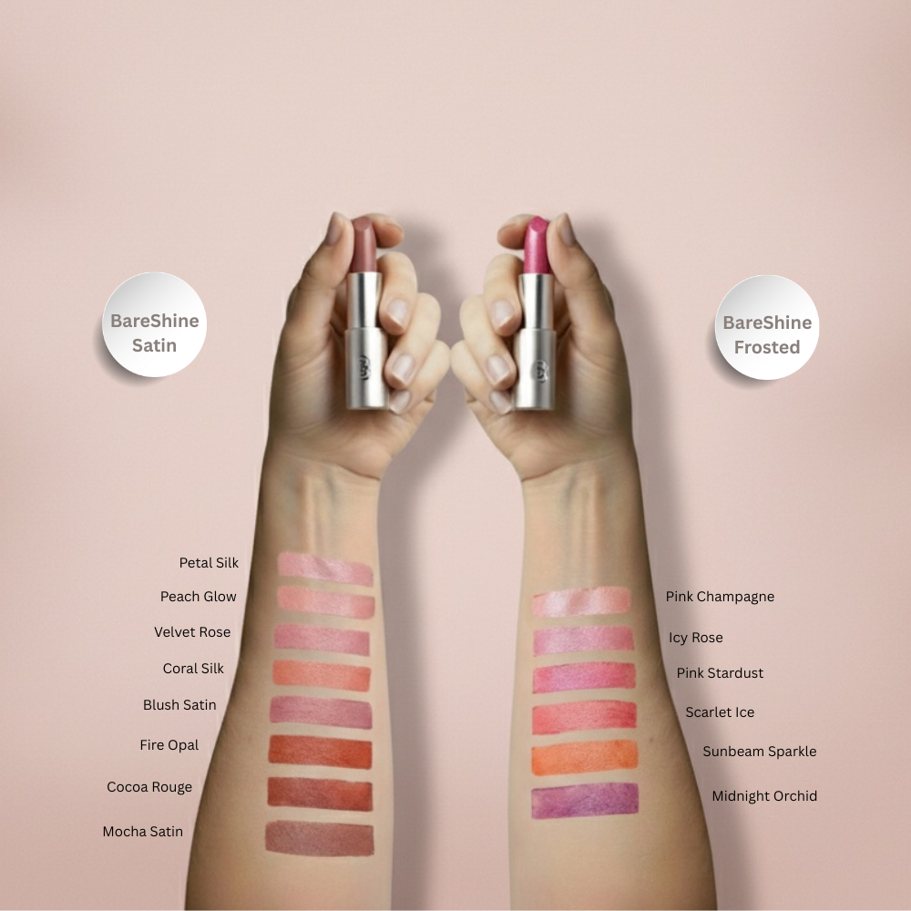 BareShine - Natural Vegan Mineral Lipstick BareFaced Beauty