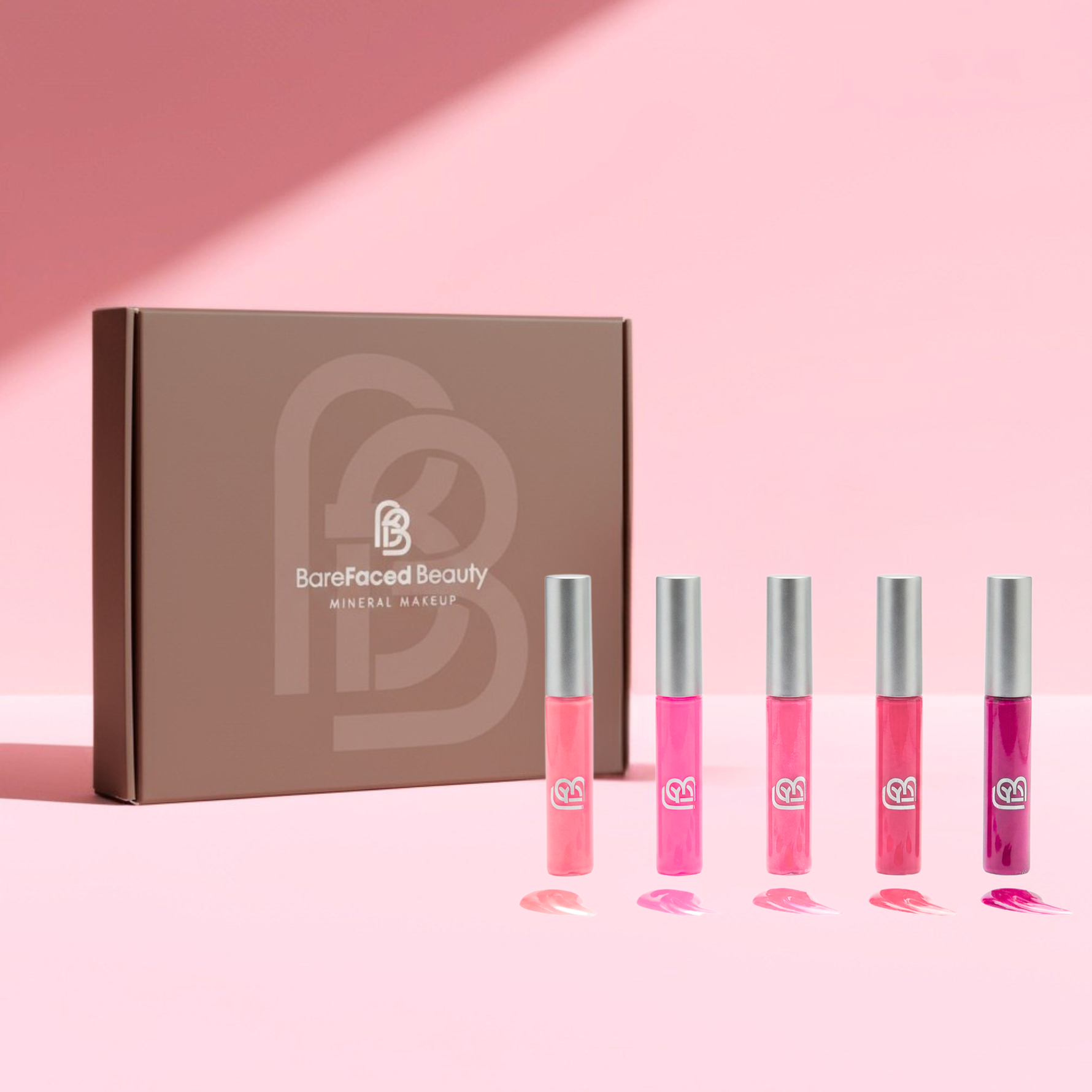 Pretty In Pink - Natural Vegan Lip Gloss Set (Copy) BareFaced Beauty