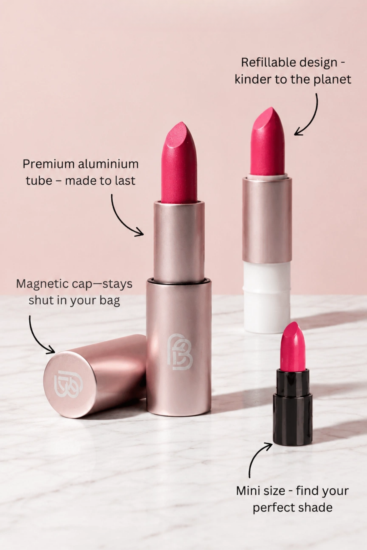 BareSatin - Natural Vegan Lipstick BareFaced Beauty