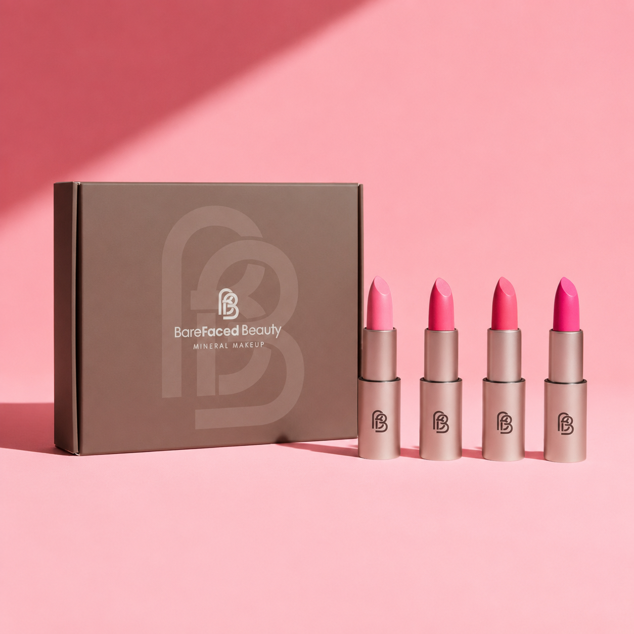 Natural Vegan Lipstick Set - Sweet Blooms BareFaced Beauty