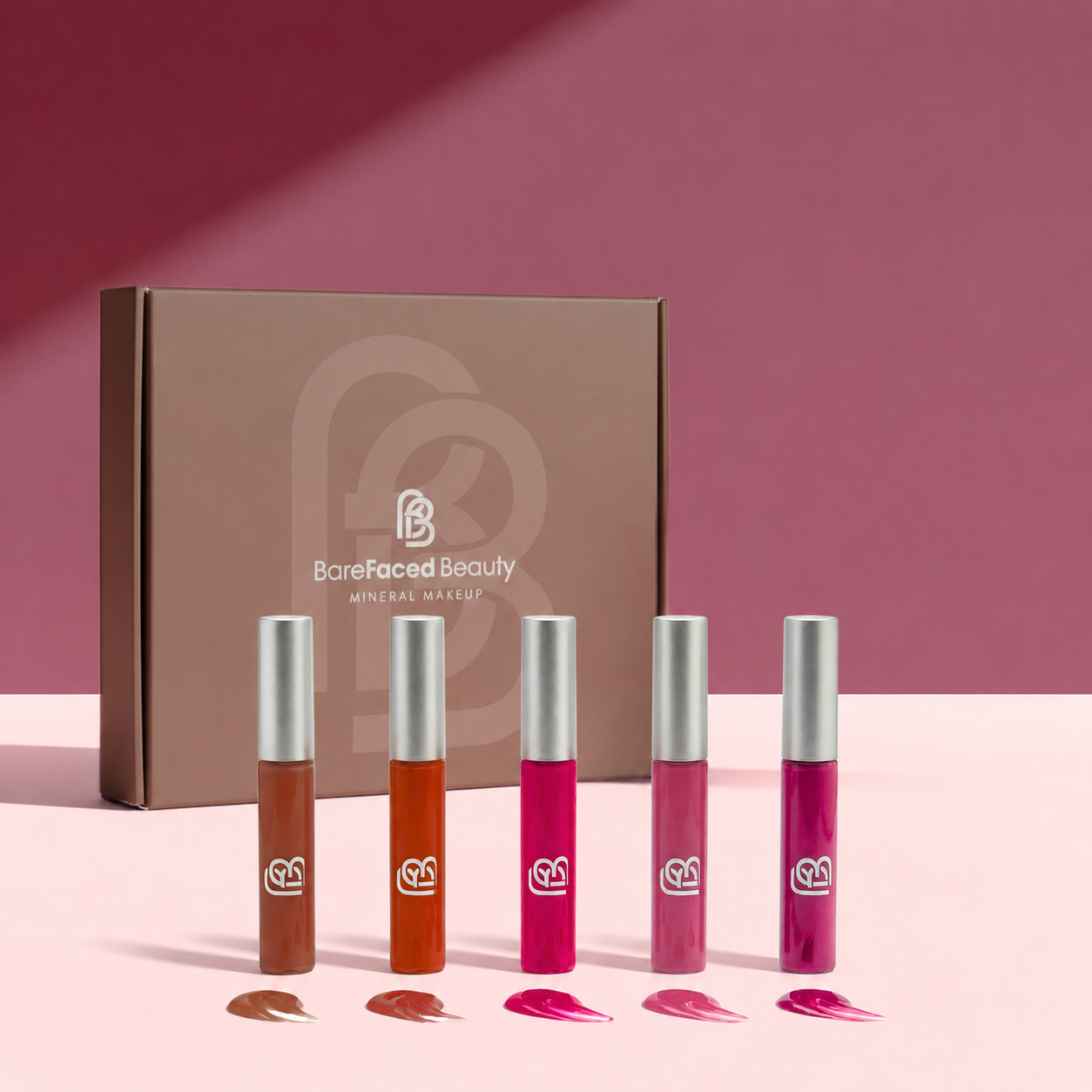 Natural Vegan Lip Gloss Set - Twilight Lustre BareFaced Beauty