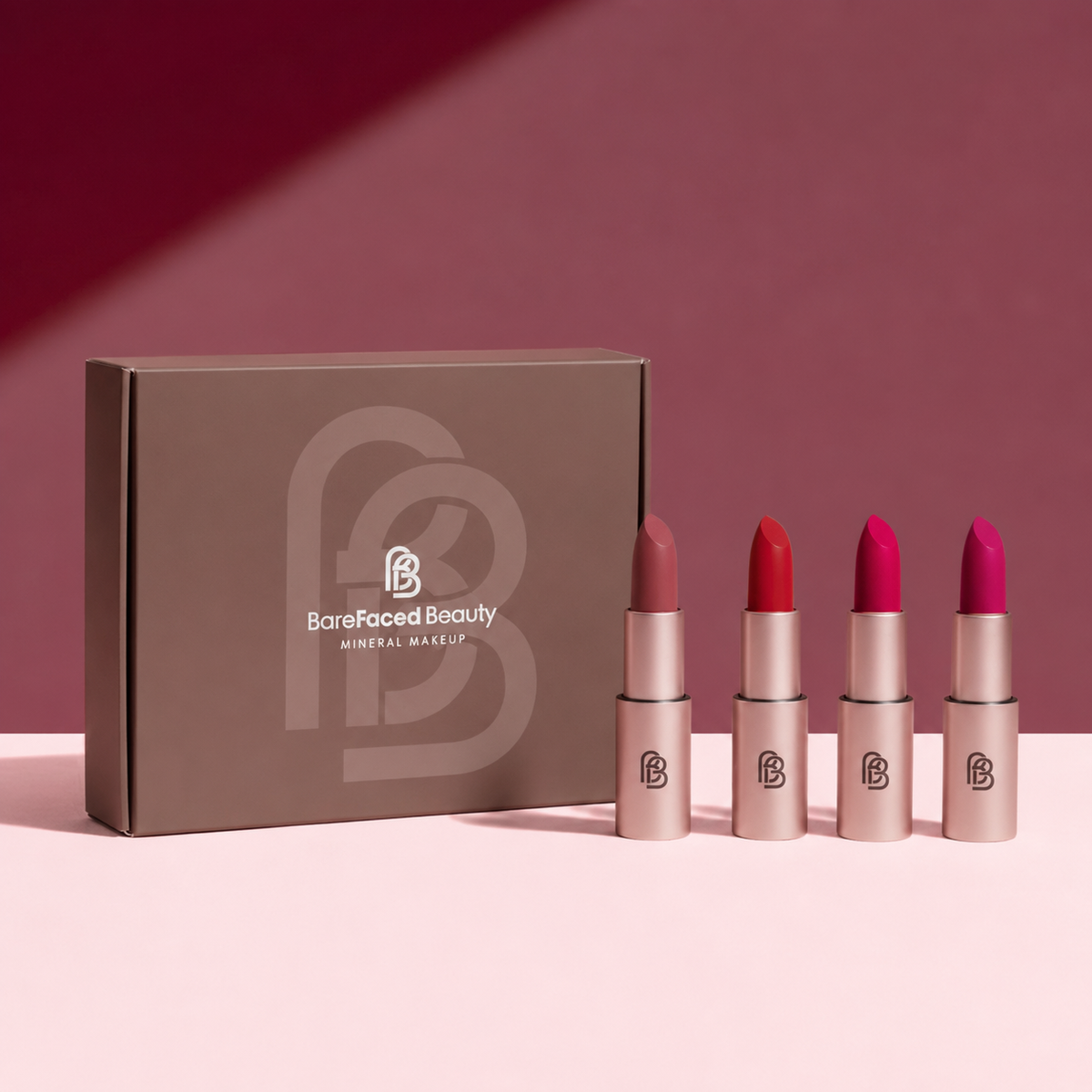 Natural Vegan Lipstick Set - Twilight Kiss BareFaced Beauty