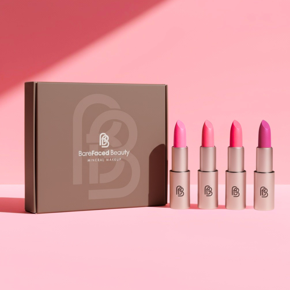Natural Vegan Lipstick Set - Sweet Blooms BareFaced Beauty
