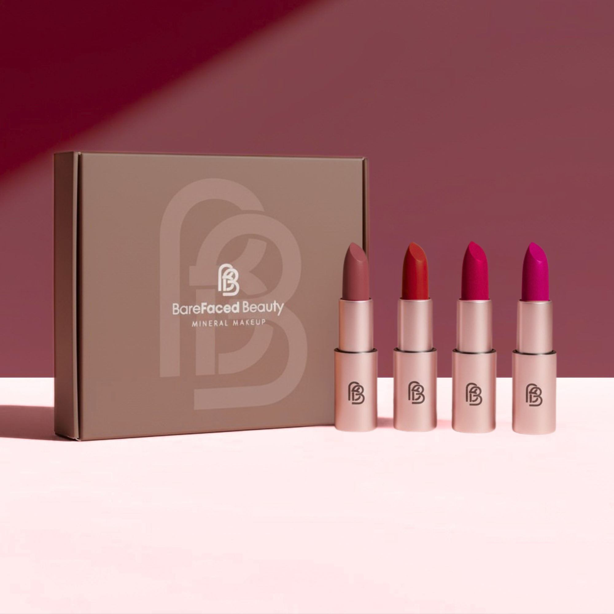 Natural Vegan Lipstick Collection - Twilight Kiss BareFaced Beauty