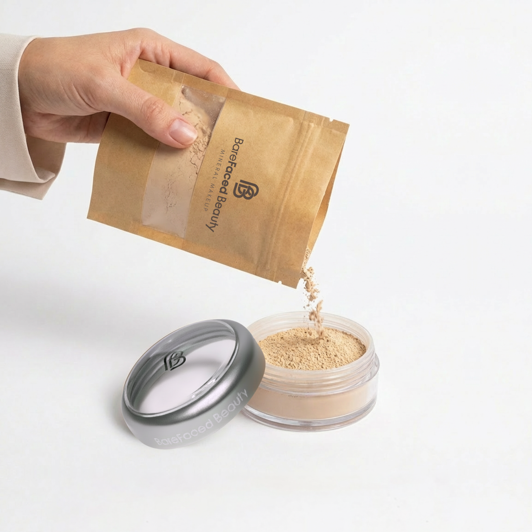 BareFaced Beauty Mineral Foundation Refill – Natural Vegan Loose Powder